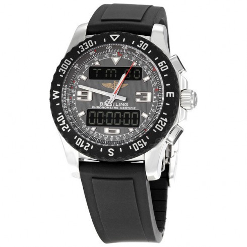 Breitling Airwolf Raven Grey Dial Chronograph Men's Watch A7836438-F539BKRD watches