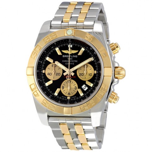Breitling Chronomat 44 Black Stainless Steel Men's Watch CB011012-Q576TT watches