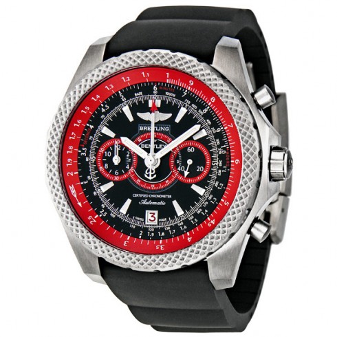 Breitling Bentley Supersports Black Dial Chronograph Rubber Strap Men's Watch E2736529-BA26BKRD watches