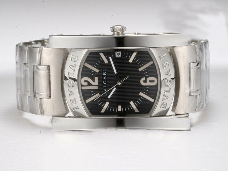 Bvlgari Assioma AA44C14SSD Black Dial 44mm Stainless Steel Case Watch watches