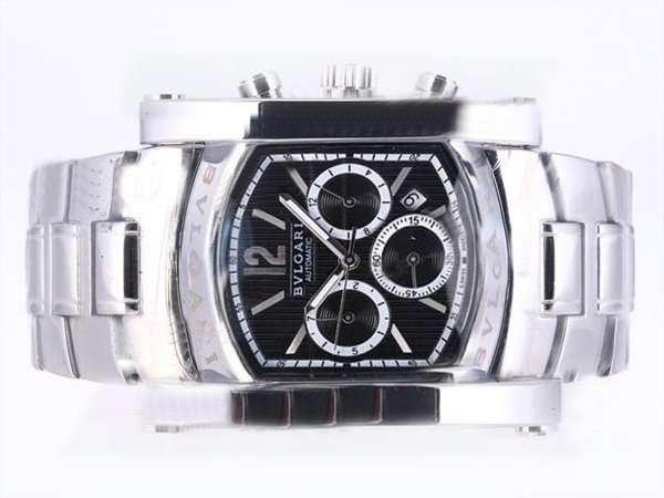 Bvlgari Assioma AA44C14SSDCH Automatic Square Black Dial Watch watches