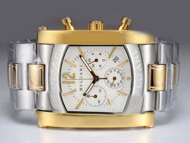 Bvlgari Assioma AA44C14SSDCH Quartz Chronograph 44mm White Dial Watch watches