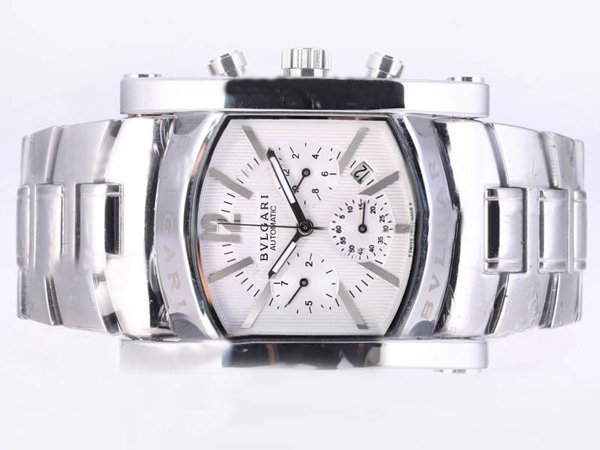 Bvlgari Assioma AA44C14SSDCH Square Mens Stainless Steel Case Watch watches