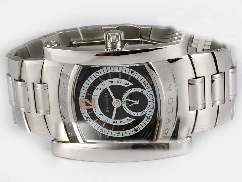 Bvlgari Assioma AAW48GLHR Stainless Steel Case Black Dial Watch watches