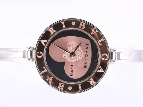Bvlgari B.Zeroi BZ35BHDSGL Stainless Steel with 18k Gold Bezel Silver Stainless Steel Strap Watch watches
