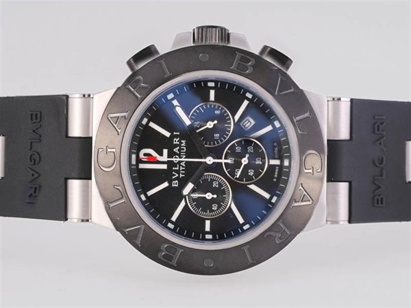 Bvlgari Diagono AC38BTAVD/SLN Black Dial 38mm Automatic Watch watches