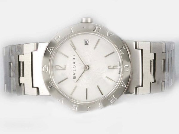 Bvlgari Diagono LCV35WSSD Womens Stainless Steel Case Stainless Steel Bezel Watch watches