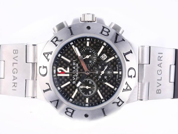Bvlgari Diagono TI44BTAVTDCH/SLN Stainless Steel Case Round Mens Watch watches