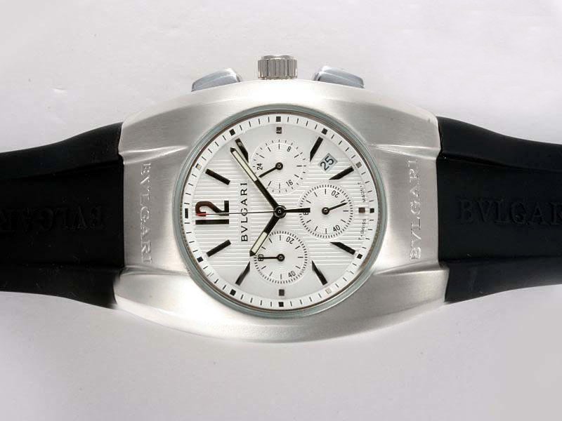 Bvlgari Ergon EG40C6SLDCH White Dial Round Stainless Steel Case Watch watches