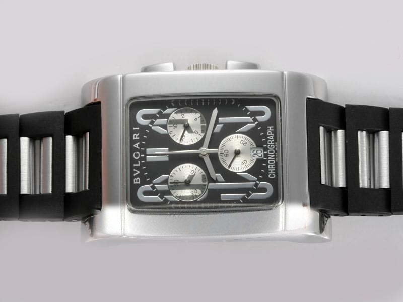 Bvlgari Rettangold RTC49BRSVD Stainless Steel Case Mens Watch watches