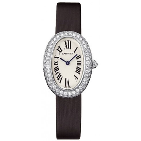 Cartier Baignoire 1920 Diamond 18kt White Gold Ladies Watch WB509731 watches