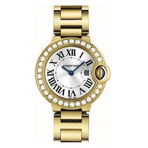 Cartier Ballon Bleu 18K Yellow Gold Diamond Ladies Watch WE9001Z3 watches