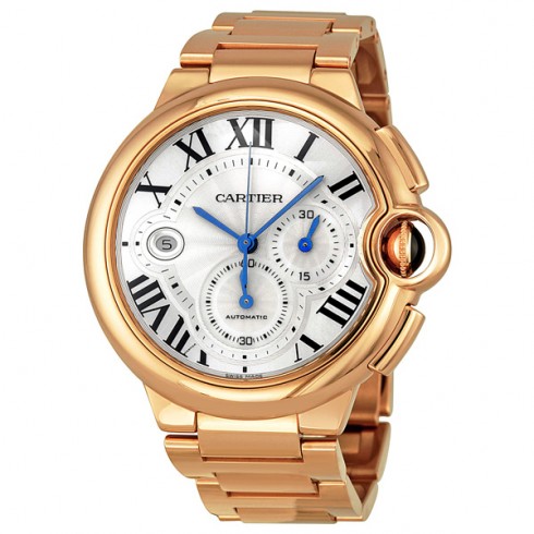 Cartier Ballon Bleu 18kt Rose Gold Chronograph Men's Watch W6920010 watches