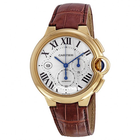 Replica Cartier Ballon Bleu 18kt Yellow Gold Case Chronograph Men's Watch W6920007 Watch