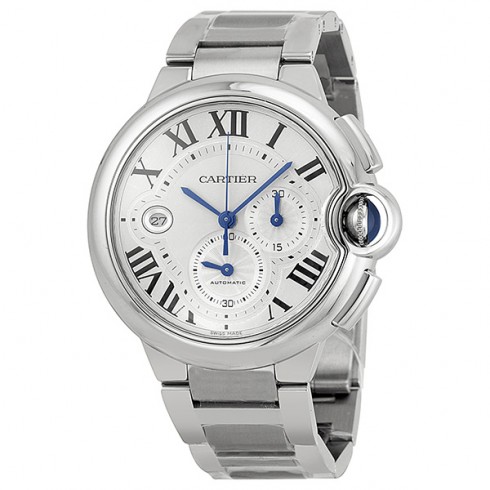 Cartier Ballon Bleu Automatic Silver Dial Stainless Steel Men's Watch W6920076 watches