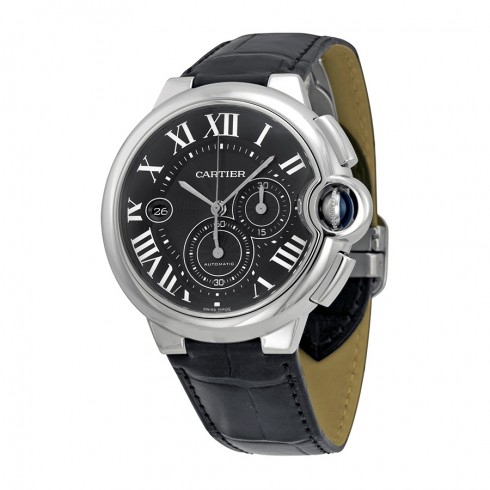 Cartier Ballon Bleu Black Dial Chronograph Men's Watch W6920052 watches