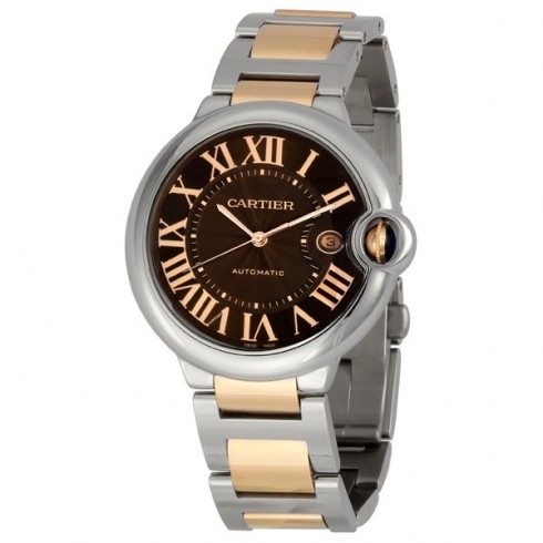 Cartier Ballon Bleu de Cartier Gold and Steel Large Watch W6920032 watches