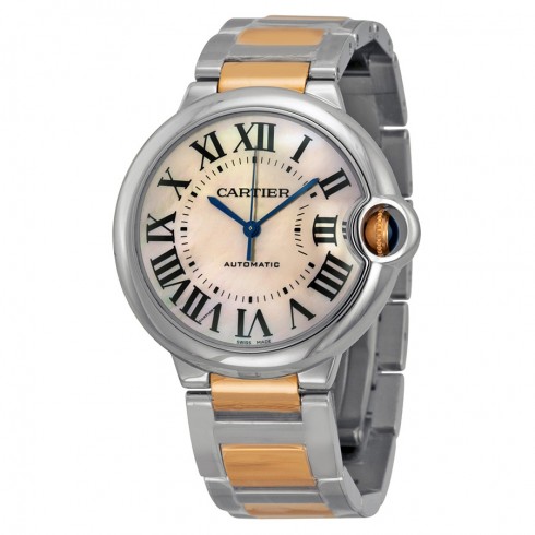 Cartier Ballon Bleu de Cartier Gold and Steel Medium Watch W6920033 watches