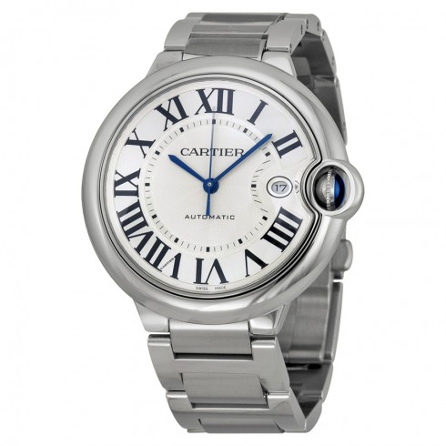 Cartier Ballon Bleu de Cartier Silver Opaline Dial Stainless Steel Men's Watch W69012Z4 watches