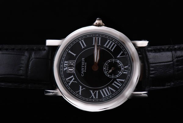 Cartier Ballon Bleu de Cartier W6900556 Black Dial Stainless Steel Case Round Watch watches