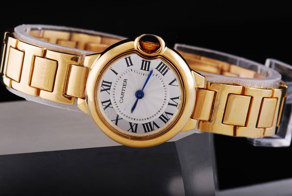Cartier Ballon Bleu de Cartier W6920008 28mm 18K Gold Case Womens Watch watches