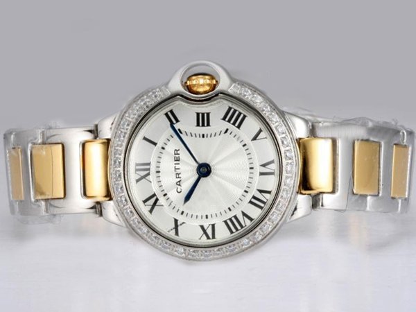 Replica Cartier Ballon Bleu de Cartier W6920034 White Dial Stainless Steel Case Watch Watch