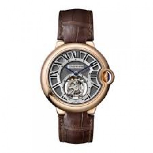 Cartier Ballon Bleu Flying Tourbillon Galvanized guilloche Dial Men's Watch W6920104 watches