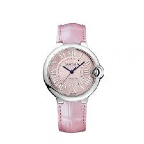 Cartier Ballon Bleu Pink Dial Stainless Steel Automatic Ladies Watch WSBB0007 watches