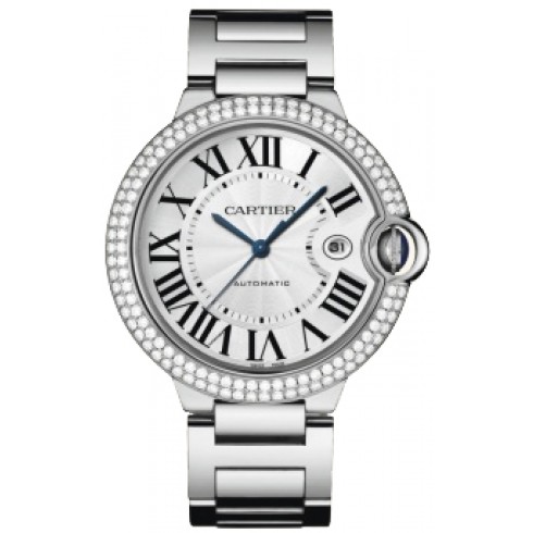 Cartier Ballon Bleu Silver Dial 18kt White Gold Men's Watch WE9009Z3 watches