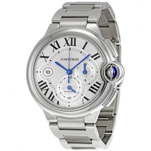 Cartier Ballon Bleu Silver Dial Chronograph Men's Watch W6920002 watches