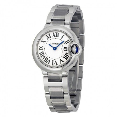 Cartier Ballon Bleu Silver Dial Stainless Steel Ladies Watch W69010Z4 watches