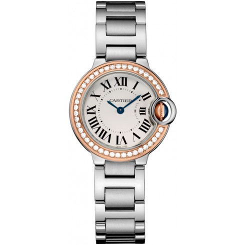 Cartier Ballon Bleu Silver Dial Stainless Steel Ladies Watch WE902079 watches