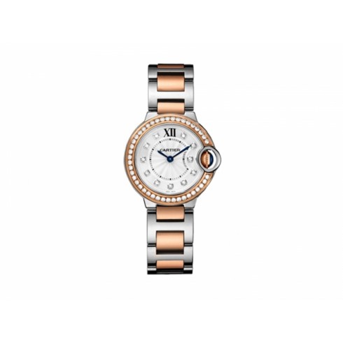 Cartier Ballon Bleu Silver Dial Two-tone Stainless Steel Ladies Watch W3BB0009 watches