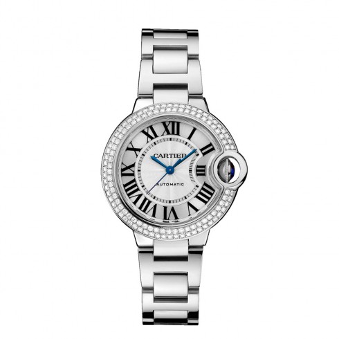 Cartier Ballon Bleu Silver guilloche Opaline Dial Men's Watch WE902065 watches