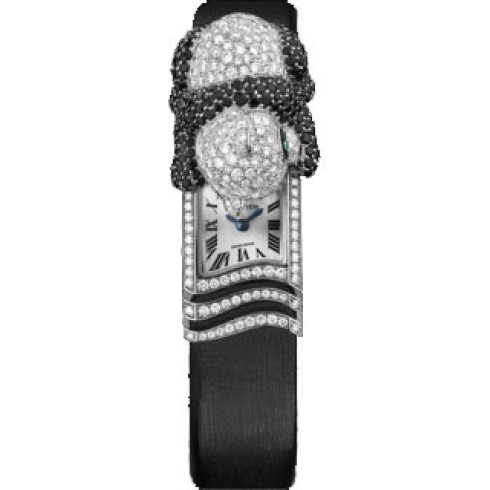 Cartier Bestiaire Secret Panda Silvered Dial Ladies Watch HPI00452 watches