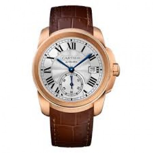 Cartier Caliber Silver Dial 18k Pink Gold Men's Watch WGCA0003 watches