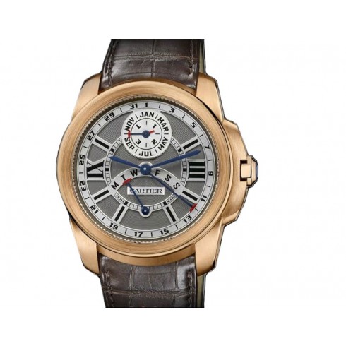 Cartier Calibre de Cartier Automatic Perpetual Date 18 kt Rose Gold Men's Watch W7100029 watches