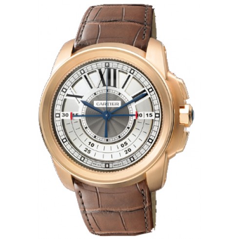 Cartier Calibre de Cartier Central Chronograph 18 kt Rose Gold Men's Watch W7100004 watches