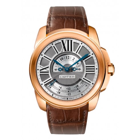 Cartier Calibre de Cartier Multiple Time Zone 18 kt Rose Gold Men's Watch W7100025 watches