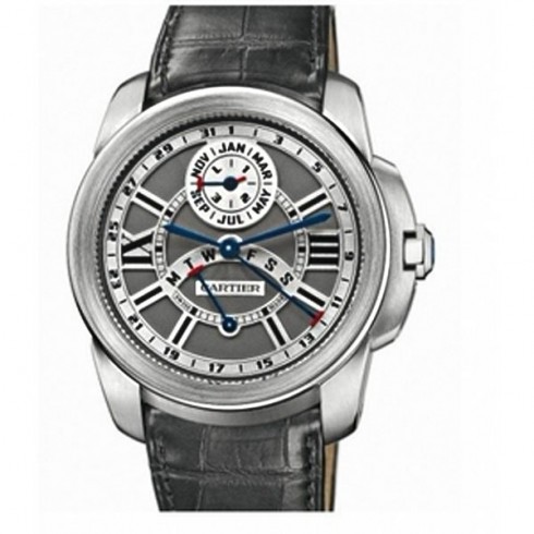 Cartier Calibre de Cartier Perpetual Calendar 18 kt White Gold Men's Watch W7100030 watches