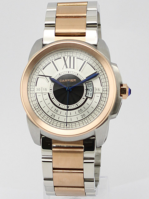 Cartier Calibre de Cartier W7100005 Rose Gold Case 42mm White Dial Watch watches
