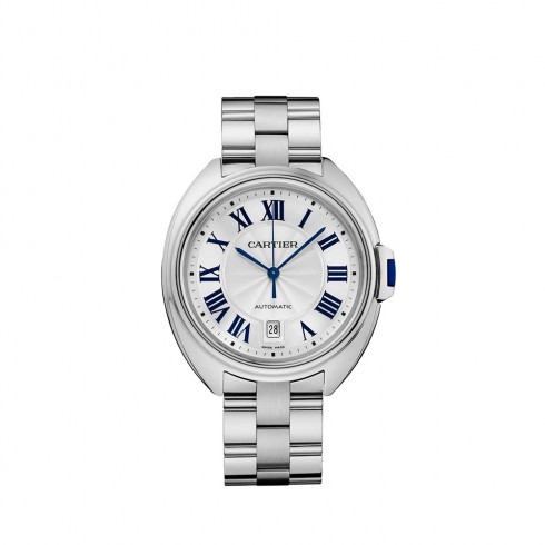 Cartier Cle Silvered Flinque Dial Men's Watch WGCL0006 watches