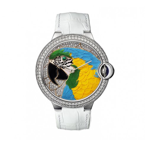 Cartier d'Art Diamond Set Parrot Motif Dial Men's Watch HPI00769 watches