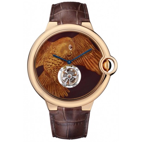 Cartier d'Art Mother of Pearl Falcon Motif Dial Men's Watch HPI00894 watches