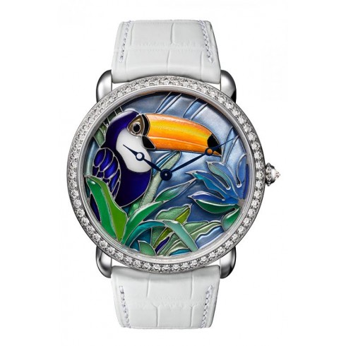 Cartier d'Art Mother of Pearl Toucan Motif Dial Ladies Watch HPI00701 watches