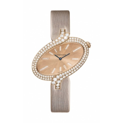 Cartier Delices Brushed Pink Gold Dial Ladies Watch WG800020 watches