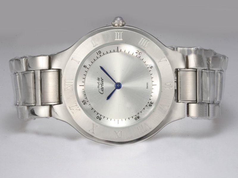 Cartier Ligne 21 de Cartier W10109T2 36mm White Dial Quartz Chronograph Watch watches
