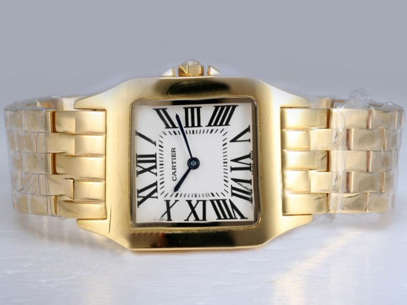 Cartier Montre w25063x9 Stainless Steel with 18k Gold Bezel Gold 18k Gold Strap Watch watches