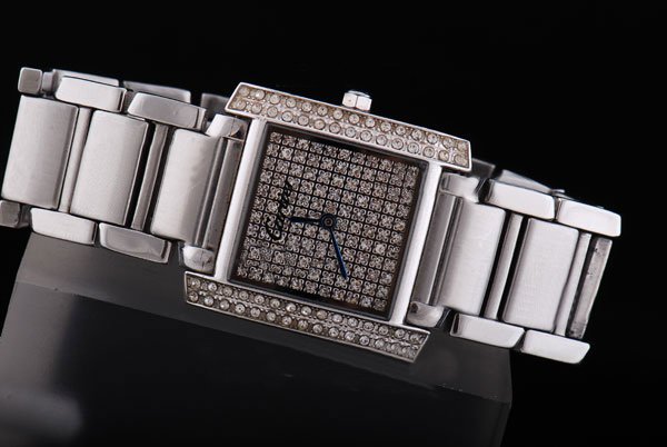 Cartier Montre W51002Q3 Womens Square Stainless Steel Case Watch watches