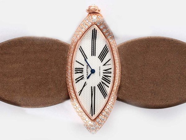 Cartier Montre WJ303050 Diamond Bezel White Dial Quartz Watch watches